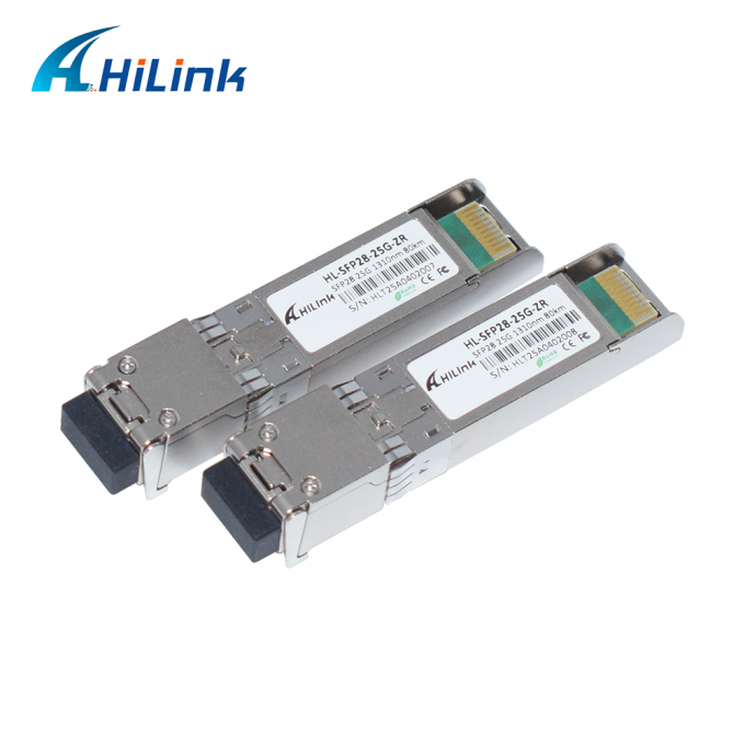 25G ZR SFP 80KM LC 25G イーサネット SFP トランシーバー DOM 1310nm 光ファイバー トランシーバー 3