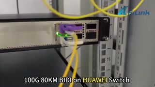 Arista および Huawei スイッチの 100G BIDI 80KM 1280/1300nm