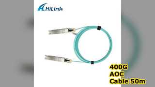400G QSFP-DD AOC ケーブル 50m RoHS