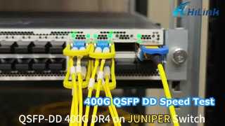 Juniper Swirch 上の 400G QSFPDD DR4 1310nm 500M