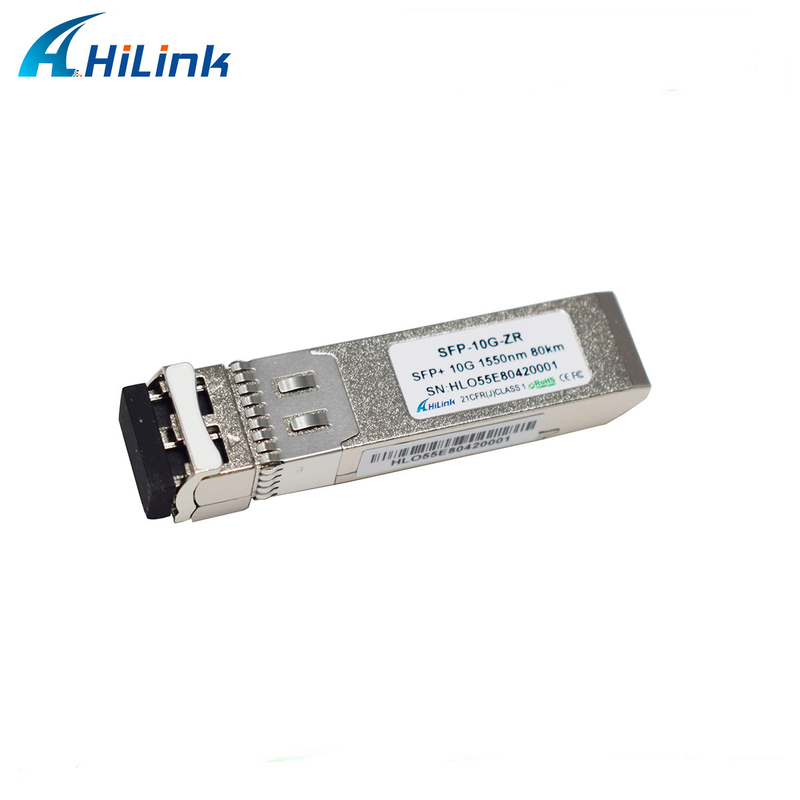 二重LCのコネクターSFPモジュールSTM-64 10GのZR 80KM 1550nm SMF 10GBASE