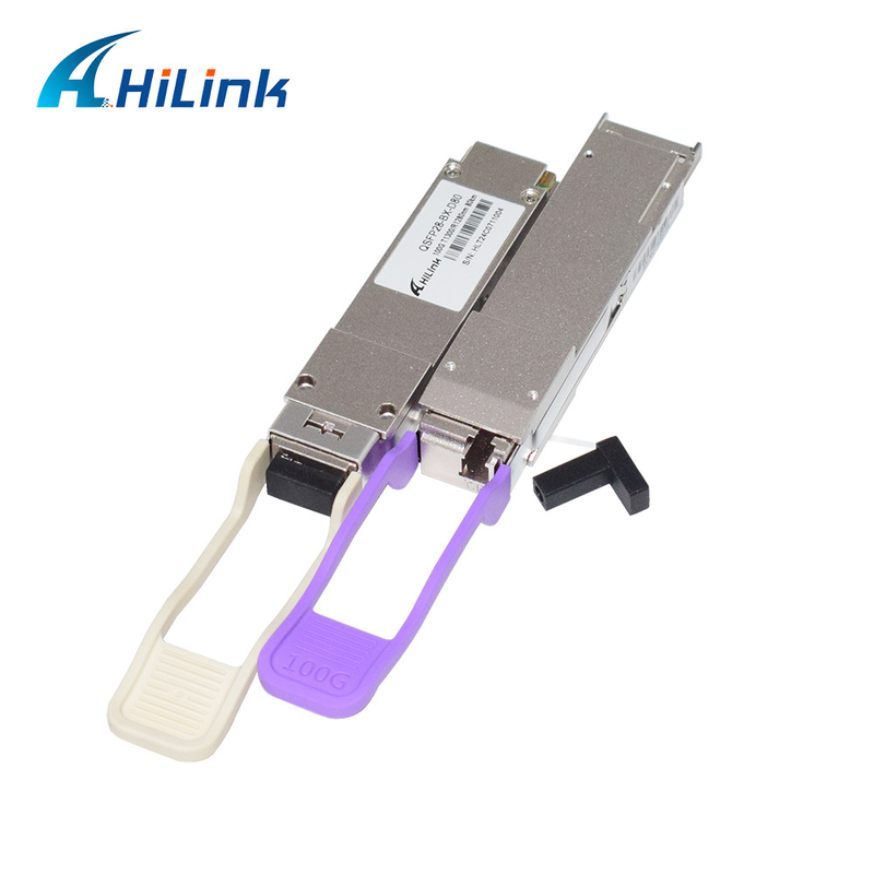 100Gb/s QSFP28 BiDi 80km トランシーバー ホットプラグイン可能 シンプレックス LC/UPC DOM オプティカル トランシーバー モジュール