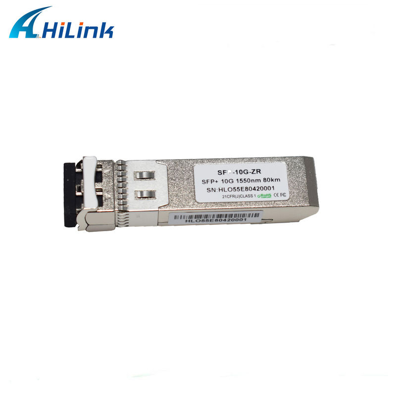 80KM 距離 SFP 10G SMF 1550nm ZR デュプレックス LC DDM オプティカルモジュール
