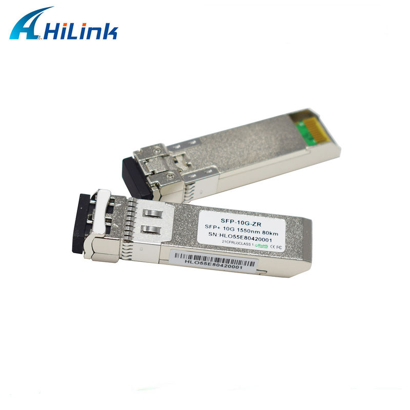 80KM 距離 SFP 10G SMF 1550nm ZR デュプレックス LC DDM オプティカルモジュール