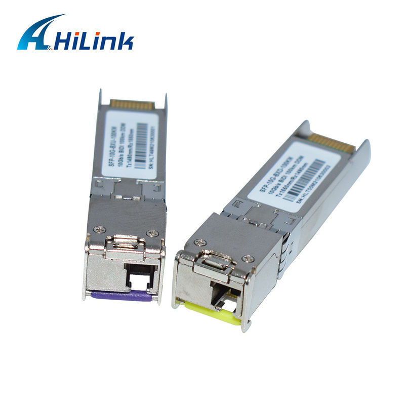 10G SFP+ BIDI 100KM Tx1490nm/Rx1550nm LC 光ファイバートランシーバー SFP-10G-BX-100KM