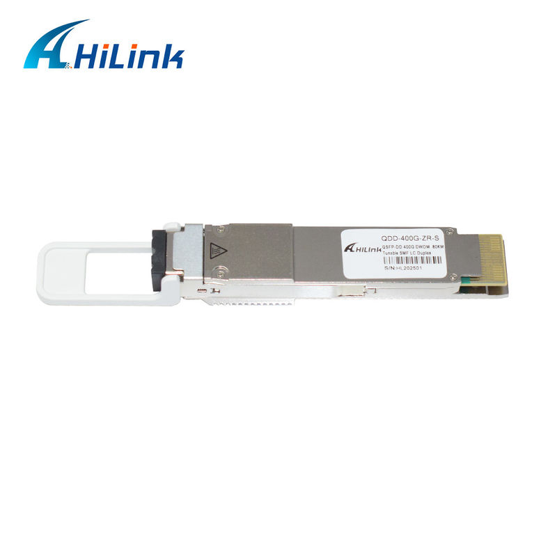 QSFP DD 400GBASE DWDM ZR 80KM トランシーバーモジュール QDD-400G-ZR-S DWDM 調節可能 SMF LC DOM