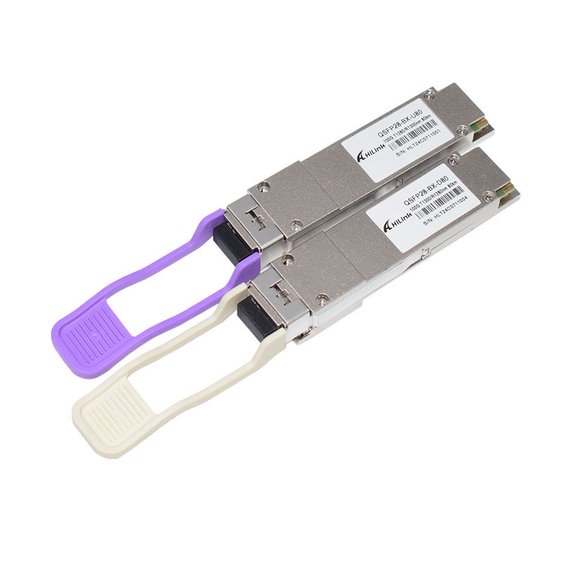 QSFP28 BIDI 100G ZR QSFP28 80km 1280/1300nm 100GBASE-BX80 QSFP28 モジュール 80km LC
