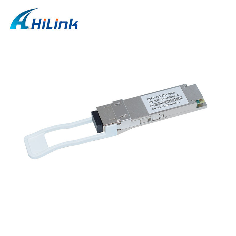 40G 80KM QSFP+ EML+APD LWDM 1295-1304NM LCコネクタ 商業温度トランシーバーモジュール