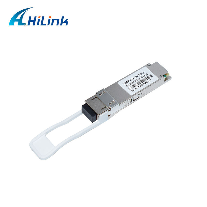 40G 80KM QSFP+ EML+APD LWDM 1295-1304NM LCコネクタ 商業温度トランシーバーモジュール