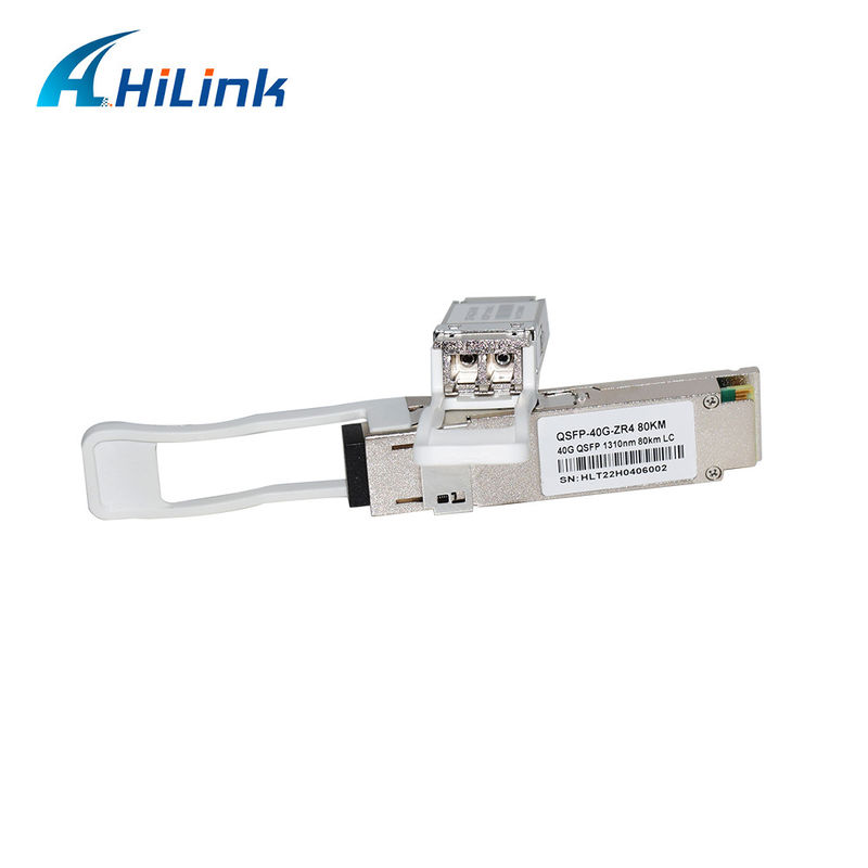 40G 80KM QSFP+ EML+APD LWDM 1295-1304NM LCコネクタ 商業温度トランシーバーモジュール