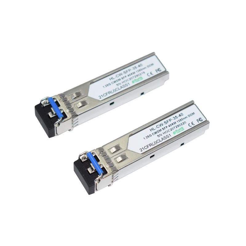ヒリリンク 1.25G CWDM SFP 光ファイバートランシーバー 1350nm 40km データセンター用
