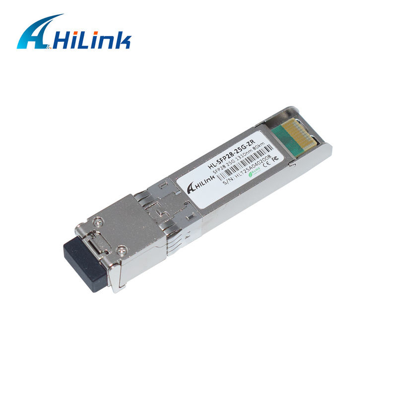 25G ZR SFP 80KM LC 25G イーサネット SFP トランシーバー DOM 1310nm 光ファイバー トランシーバー