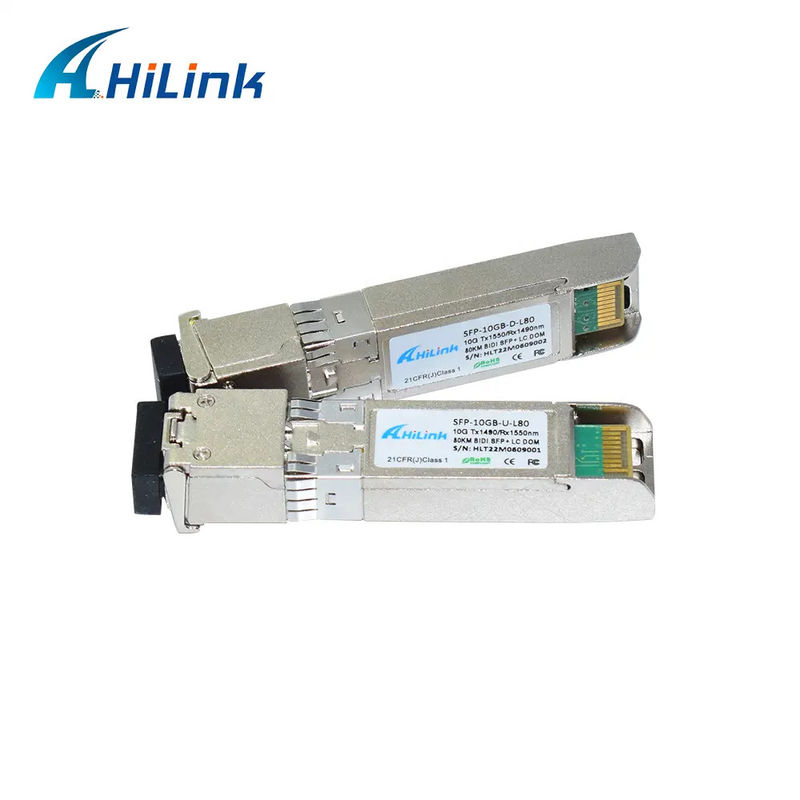 10G-ZR4-80KM 10G BIDIトランシーバーモジュール 80KM 1490nm/1550nm SFP+ STM-64 WDM 8SFP+ SMF