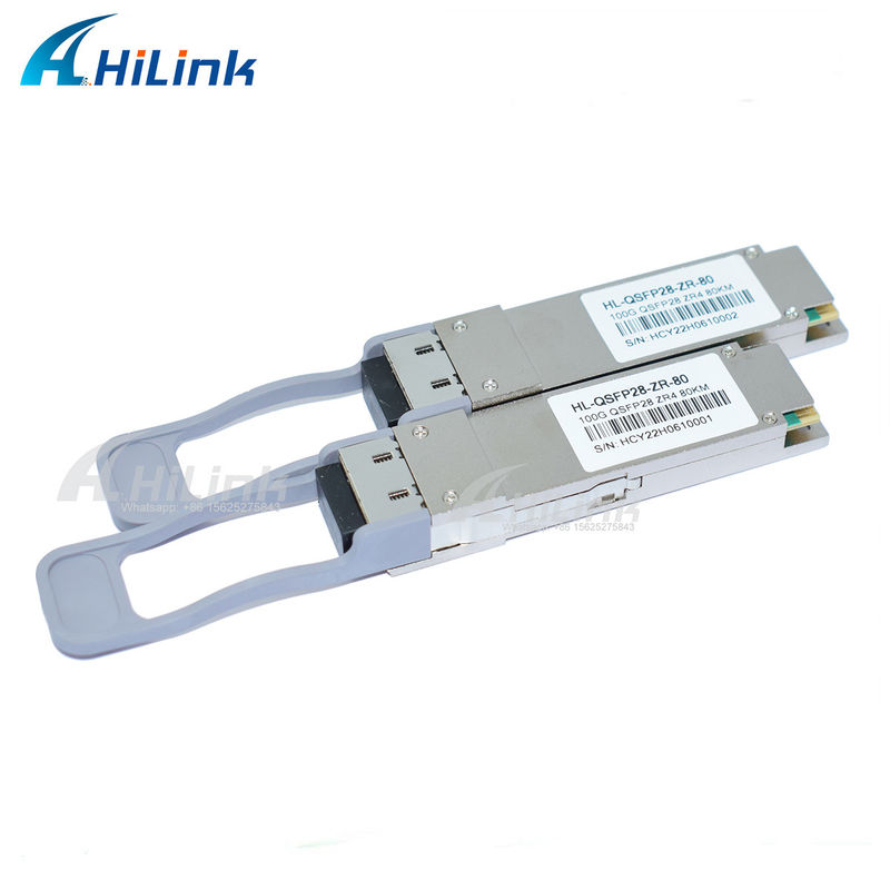LCコネクタ SOAピン 光ファイバトランシーバ 良好な通信ネットワーキング製品 QSFP28 ZR4 80KM LWDM4 1295-1304NM