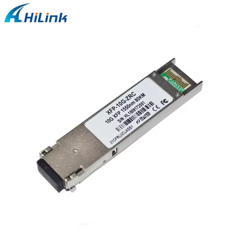 3年間の保証 10G-XFP-ZR-80km ヒリリンク 10Gb/s 1550nm 80km デュプレックスファイバー SM XFP GBICトランシーバーモジュール