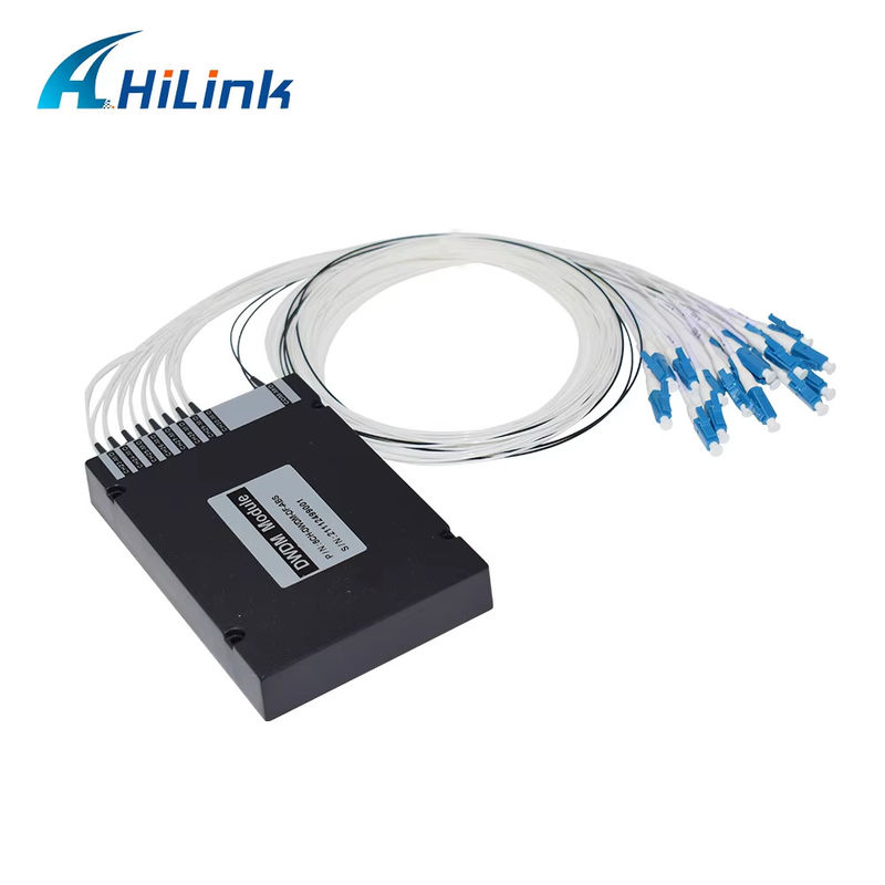 WDM装置8CH 100GHZ DWDM MUX Demux二重繊維の二重LC UPC CバンドABS箱
