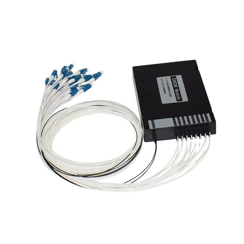 WDM装置8CH 100GHZ DWDM MUX Demux二重繊維の二重LC UPC CバンドABS箱
