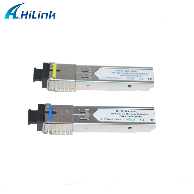 ヒリリンク 1.25G SFP BIDI 40KM 1310/1490 ((1550nm) LC/SCコネクタ 光ファイバーモジュール