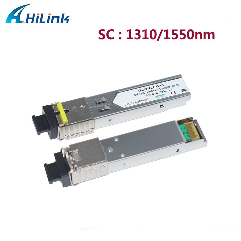 ヒリリンク 1.25G SFP BIDI 40KM 1310/1490 ((1550nm) LC/SCコネクタ 光ファイバーモジュール