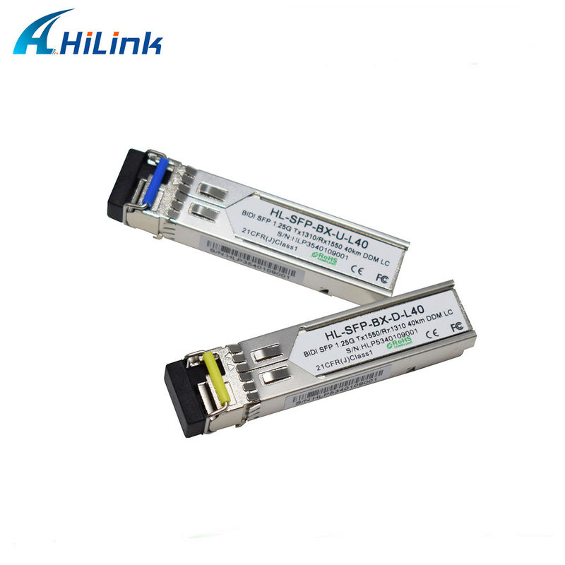 ヒリリンク 1.25G SFP BIDI 40KM 1310/1490 ((1550nm) LC/SCコネクタ 光ファイバーモジュール