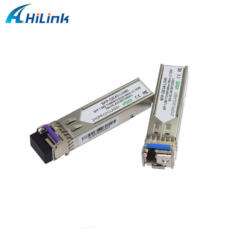 ヒリリンク 1.25G SFP BIDI 40KM 1310/1490 ((1550nm) LC/SCコネクタ 光ファイバーモジュール