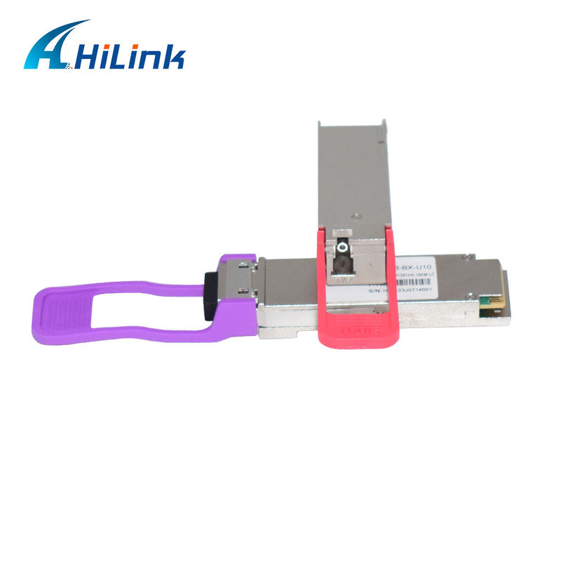 100Gb/s QSFP28 LR BIDI シングルラムダ光接送器 1271nm 1331nm SMF シングルLCコネクタ 10km DOM