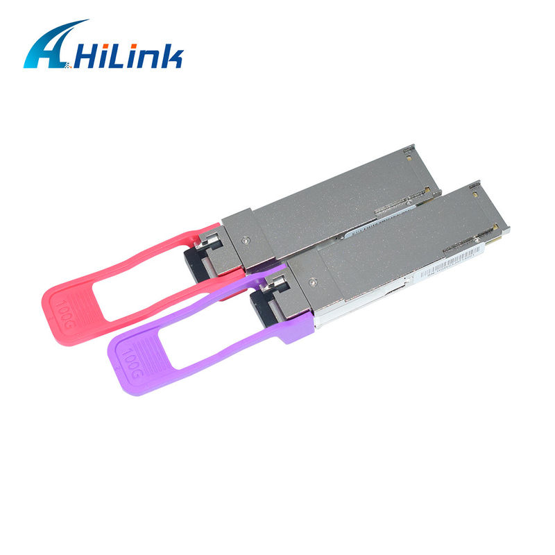 100Gb/s QSFP28 LR BIDI シングルラムダ光接送器 1271nm 1331nm SMF シングルLCコネクタ 10km DOM