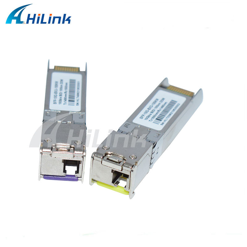 10G SFP BIDIトランシーバーモジュール 3-100KM到達距離 1490/1550NM EML APD 高速長距離ネットワーキング用