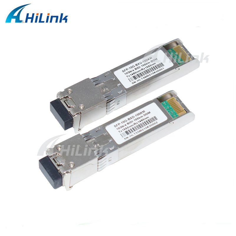 10G SFP BIDIトランシーバーモジュール 3-100KM到達距離 1490/1550NM EML APD 高速長距離ネットワーキング用
