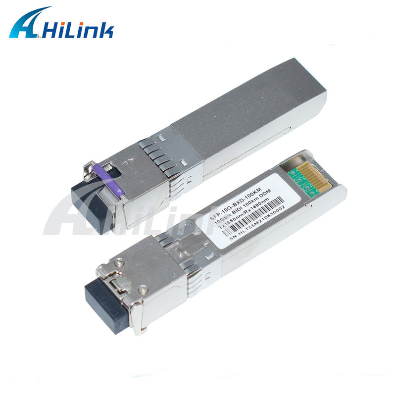 10G SFP BIDIトランシーバーモジュール 3-100KM到達距離 1490/1550NM EML APD 高速長距離ネットワーキング用