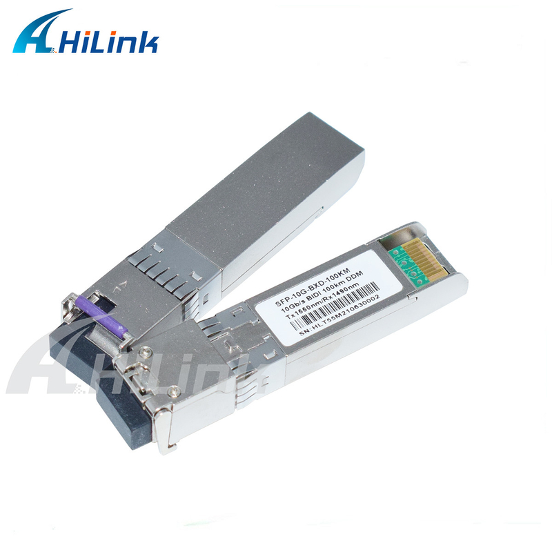 長距離ヒリリンク 3年保証 10G SFP+ BIDI 100KM 1490/1550NM EML+APDトランシーバーモジュール