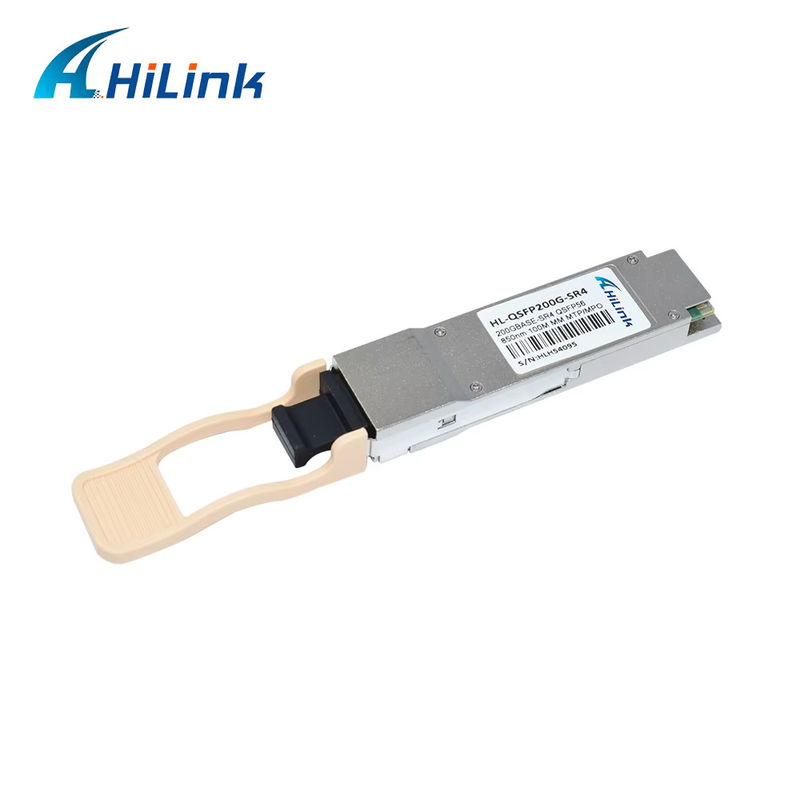 新トレンド 200G ベース QSFP56 SR4 850NM 100M 到達距離 マルチモード MPO コネクタ 光ファイバーモジュール