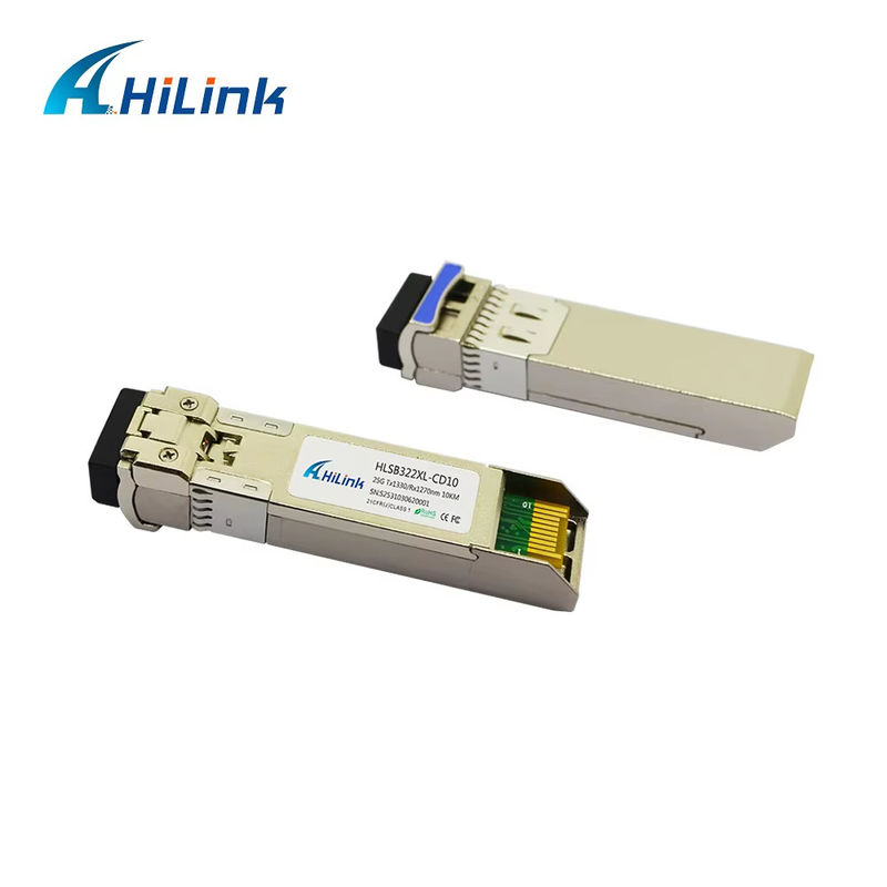 25G SFP28 BIDI オプティックモジュールファイバーコネクタ LC 0~70C 3km/10km/40km/60km