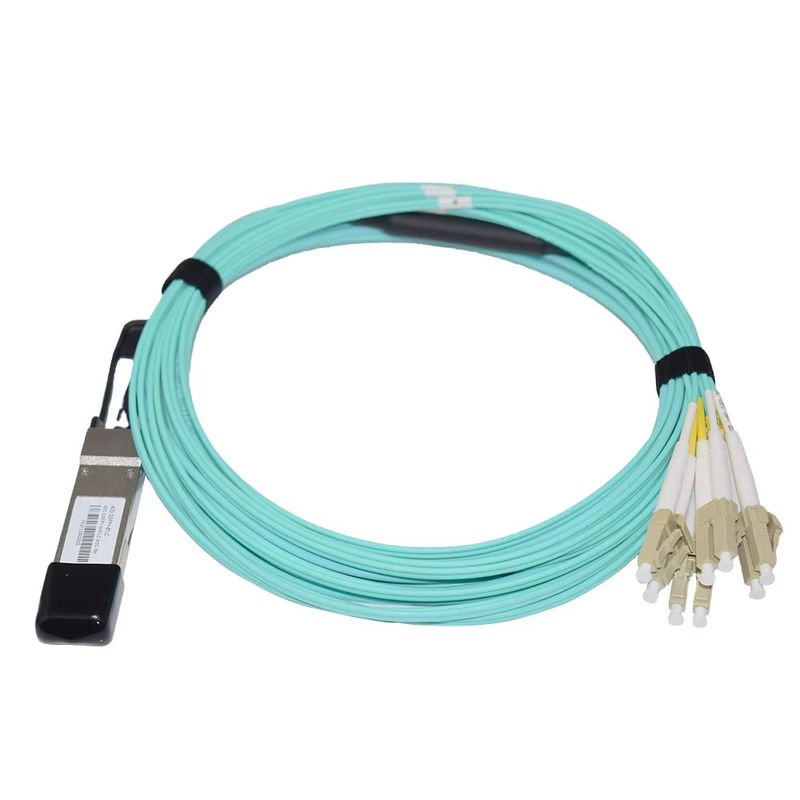 40G QSFP+ - 8xLC AOC 3M ブレイクアウト アクティブ光ケーブル (超短距離用)