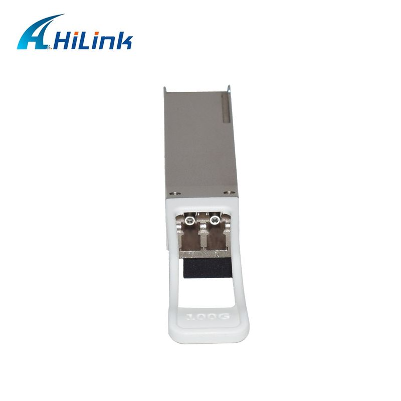 100Gb/s 60km QSFP28 トランシーバー ホットプラグ可能なデュプレックスLCコネクタ EML+PINとSOA シングルモードDDM