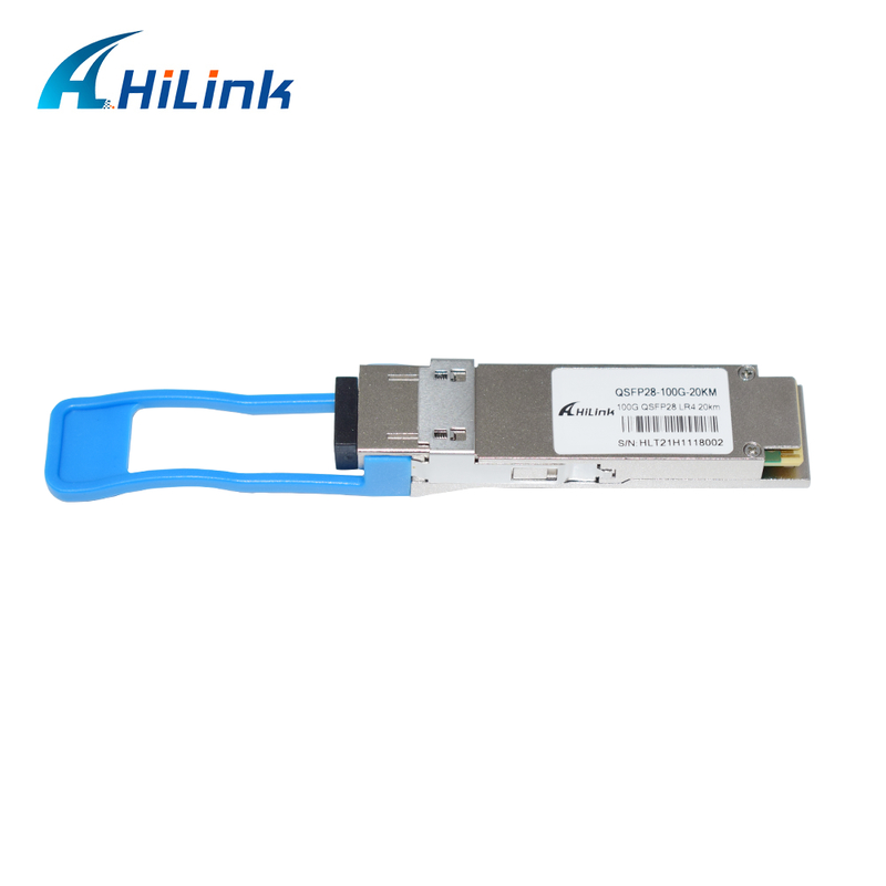 100Gb/s QSFP28 LR4 光トランシーバーモジュール 20KM ホットプラグ対応 デュプレックスLCコネクタ シングルモード RoHS準拠