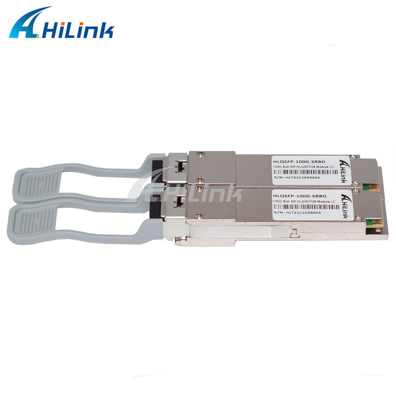 100G QSFP28 SRBD 100m バイダイデュプレックス LC ホットプラグ可能 850/900nm VCSEL PAM4 2x50G マルチモード