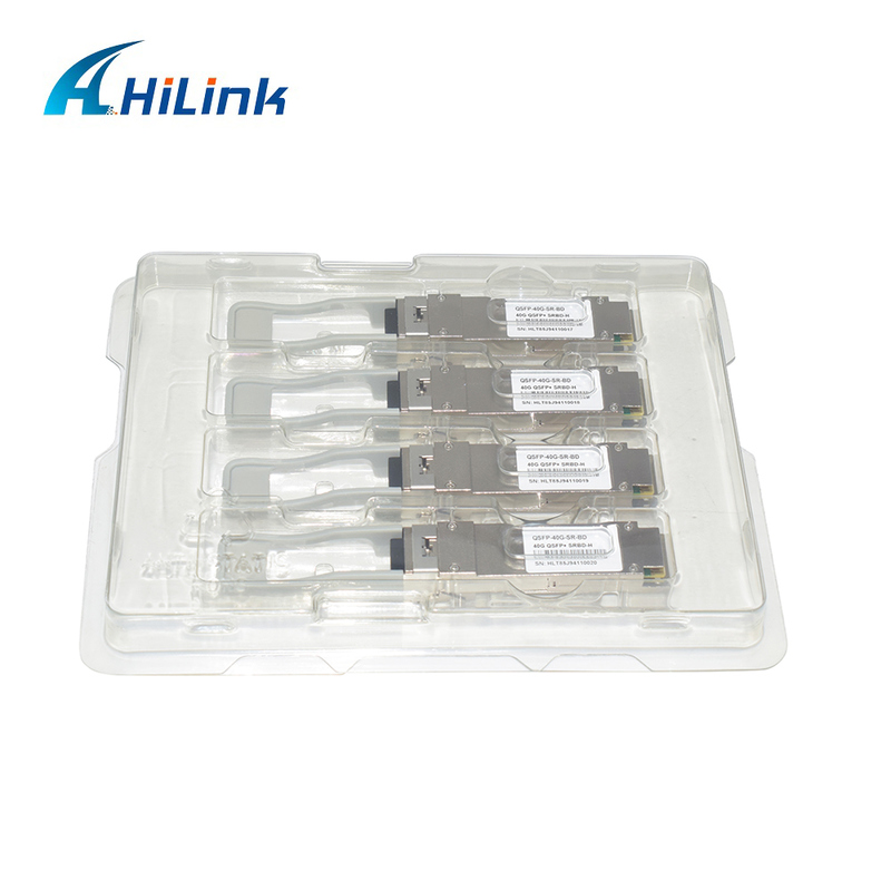 40Gb/s 100m QSFP+ 光ファイバー モジュール バイダイデュプレックス LC ホットプラグ可能 850/900nm MMF