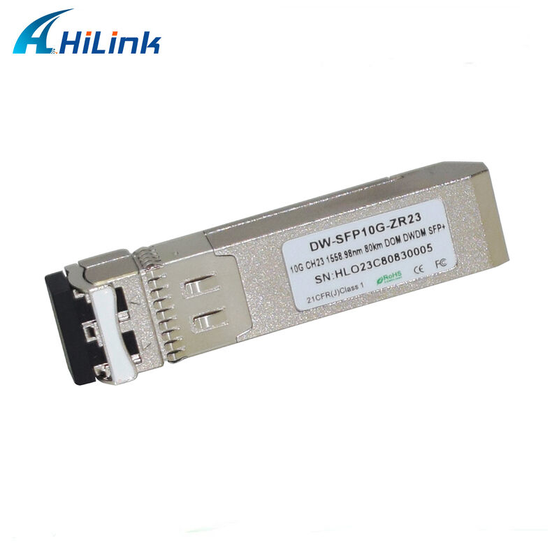 Hilink 10Gb SFP+ DWDM SFP 100GHZ CH17～61 オプション 80km トランシーバー 光モジュール デュプレックス LC コマーシャル インダストリアル