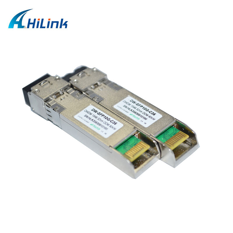 10G SFP+ DWDMトランシーバー 80km 100km CH17～61 120km CH20～55 100GHz 産業用/商用温度