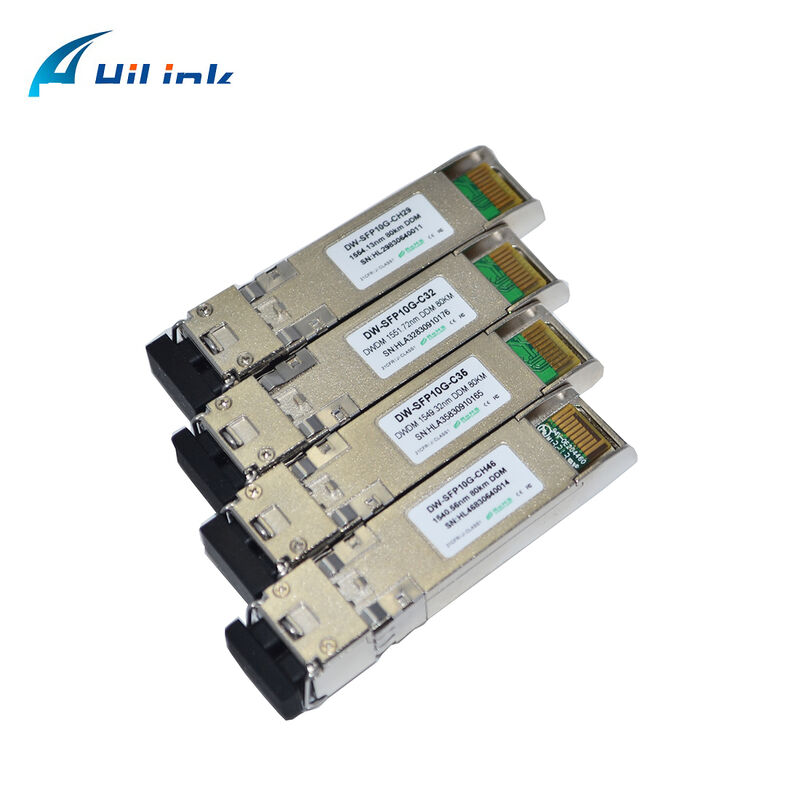 10G SFP+ DWDMトランシーバー 80km 100km CH17～61 120km CH20～55 100GHz 産業用/商用温度