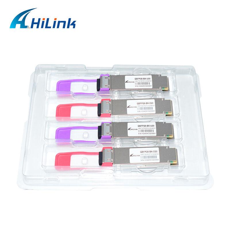 Hilink HL-QSFP28-100G-UD-20 100Gb/s 20km QSFP28 BIDI LR1 オプティカルトランシーバーモジュール