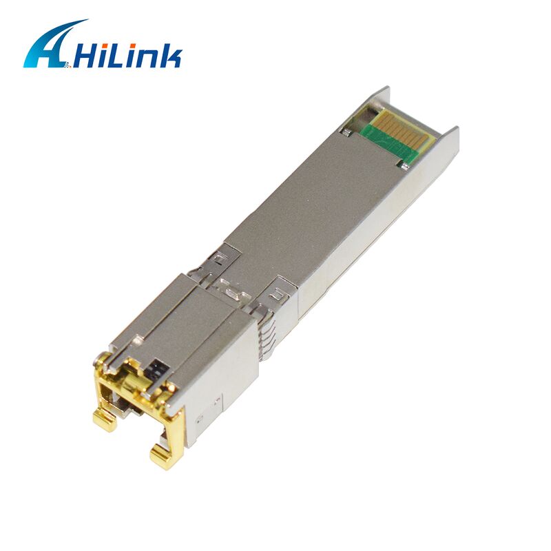 Hilink 10Gデータレート SFP+トランシーバー 30M/80M 距離と RoHS 適合 10GBASE-T 銅モジュール