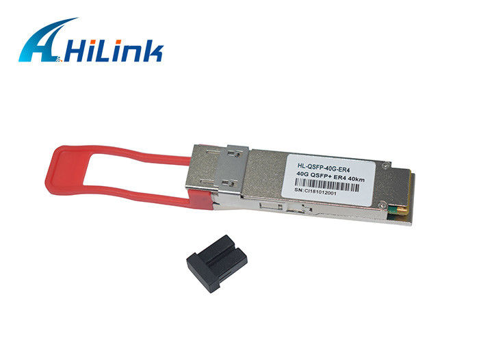 複式アパートLC QSFP+のトランシーバー40 GBASE - ER4 1310nmの波長3.3V QSFP-40G-ER4