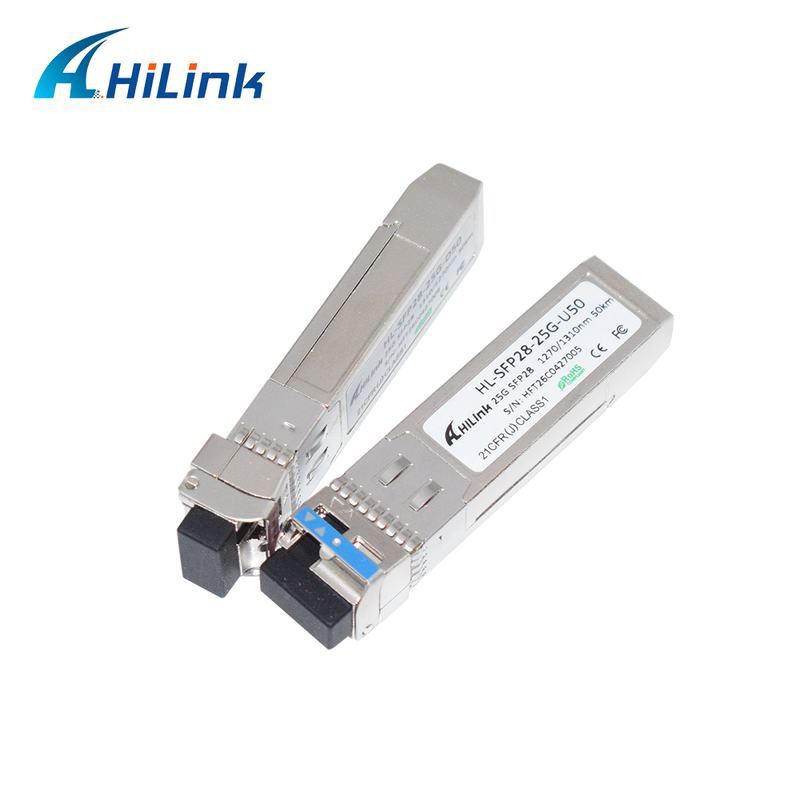 25Gb/s 50Km SFP28 BIDIトランシーバー APD+PIN LCコネクタ SFP28 オプティカルモジュール DOM