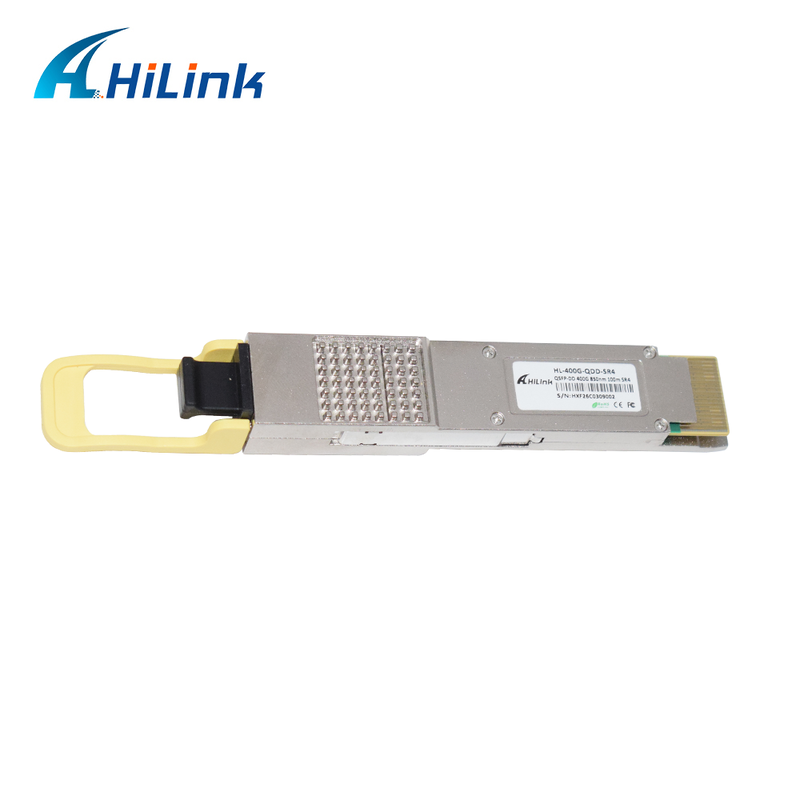 ヒリンク対応 400G QSFP-DD SR4 オプティカルモジュール 100m 送信のための MPO-12 コネクタ