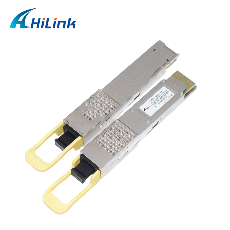 ヒリンク対応 400G QSFP-DD SR4 オプティカルモジュール 100m 送信のための MPO-12 コネクタ