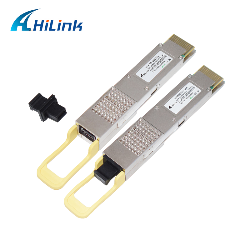ヒリンク対応 400G QSFP-DD SR4 オプティカルモジュール 100m 送信のための MPO-12 コネクタ