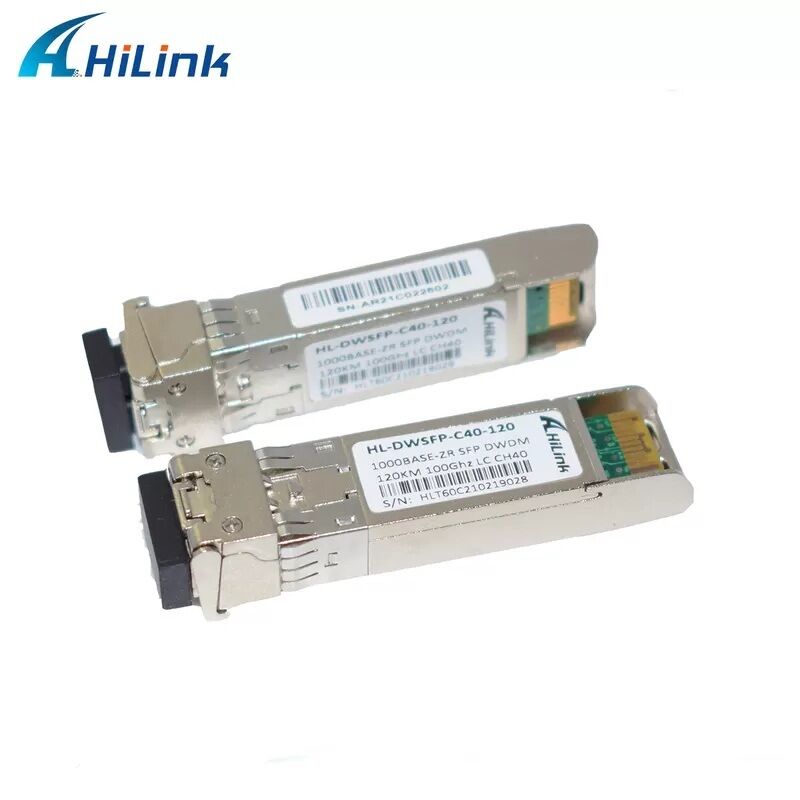 Hilink 互換 1.25G DWDM SFP 光トランシーバー、デュプレックス LC コネクタ付き、40km/80km/120km/160km の距離に対応