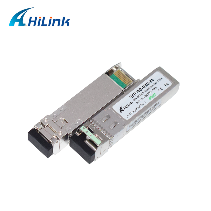 10G SFP+ オプティカルモジュール 60km BiDi SFP+ トランシーバー 1270nm/1330nm 波長と DOM LC コネクタ